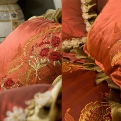 Декоративные подушки с вышивкой из ткани Erre Erre (119)