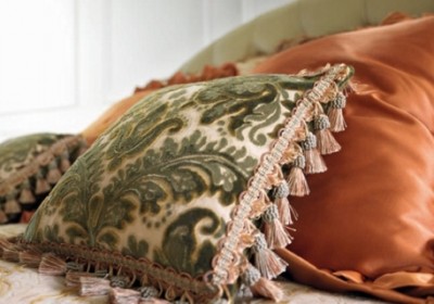 Декоративные подушки с кисточками из ткани Erre Erre (126)