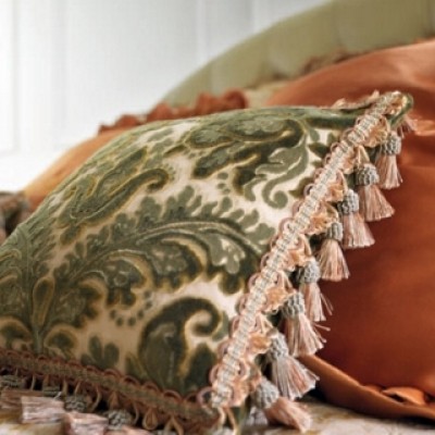 Декоративные подушки с кисточками из ткани Erre Erre (126)