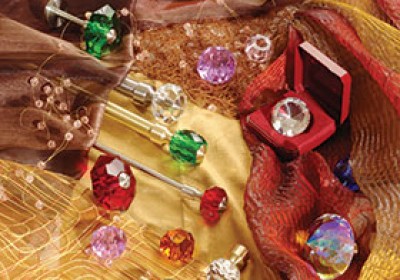 Карнизы Топ-Декор наконечники и держатели с кристалами